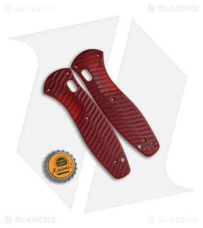 Allen Putman Benchmade Barrage Custom Sculpted G-10 Replacement Scales (Red) 4 Allen Putman Benchmade Barrage Custom Sculpted G-10 Replacement Scales (Red) - Image 2