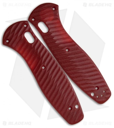 Allen Putman Benchmade Barrage Custom Sculpted G-10 Replacement Scales (Red) 3 Allen Putman Benchmade Barrage Custom Sculpted G-10 Replacement Scales (Red)