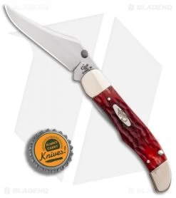 Case Kickstart Mid-Folding Hunter Assisted Knife Dark Red Jig Bone (61265AC CV) -Outdoor Practical Tool Shop Assisted Opener Dark Red Bone Jig Mid Hunter Clip BHQ 86870 er bottlecap