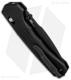 Benchmade 407SBK Vallation AXIS-Assist Knife Black (3.7" Black Serr) -Outdoor Practical Tool Shop Benchmade 407SBK Vallation AXIS Assist Black Black Serr BHQ 84270 jr side