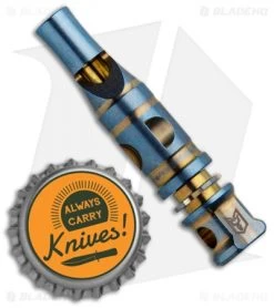 Bestech Knives BM02 Blue/Gold Titanium Whistle -Outdoor Practical Tool Shop Bestech Knives BM02 Blue Gold Ti Whistle BHQ 84790 jr bottlecap