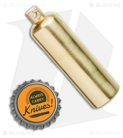 Brass Warhead Cylinder Lighter Flat Bottom - Watertight 6 Brass Warhead Cylinder Lighter Flat Bottom - Watertight - Image 4