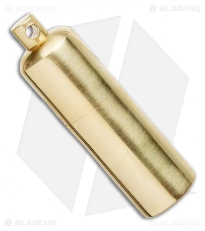 Brass Warhead Cylinder Lighter Flat Bottom - Watertight 3 Brass Warhead Cylinder Lighter Flat Bottom - Watertight