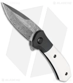 Buck Knives Buck 590 Paradigm Limited Edition Spring Assisted Knife Ivory G-10 (3" Damascus)