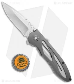 Buck Knives Tempest Liner Lock Knife Dark Gray (3.12" Satin) 9 Buck Knives Tempest Liner Lock Knife Dark Gray (3.12" Satin) -Outdoor Practical Tool Shop Buck Tempest LL Dark Gray Satin 0296GYS B BHQ 2198 jr bottlecap