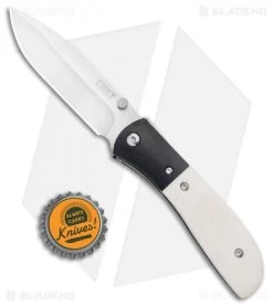 CRKT Carson M4-02 White Bone Spring Assisted Knife (3.25" Satin) -Outdoor Practical Tool Shop CRKT Carson M4 02 White Bone SA Satin BHQ 7396 jr bottlecap
