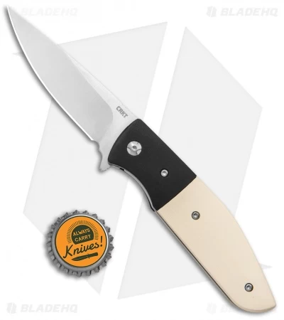 CRKT Curfew Spring Assisted Knife White Fiber/Black Aluminum (3.1" Satin) 6 CRKT Curfew Spring Assisted Knife White Fiber/Black Aluminum (3.1" Satin) - Image 4