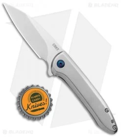 CRKT Delineation Spring Assisted Frame Lock Knife Stainless Steel (3" Satin) -Outdoor Practical Tool Shop CRKT Delineation FL DP Flipper Satin BHQ 138948 jr bottlecap