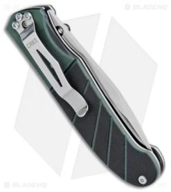 CRKT Ignitor Spring Assisted Knife Black & Green G10 (3.38" Satin) 6850 -Outdoor Practical Tool Shop CRKT Ignitor SA Black Green G 10 Satin 6850 BHQ 4374 jr side