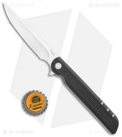 CRKT Large LCK + Spring Assisted Liner Lock Knife Black G-10 (3.6" Satin) 3810 -Outdoor Practical Tool Shop CRKT Large LCK SA LL Black G 10 Satin 3810 BHQ 119337 jr bottlecap