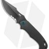 CRKT PSD Liner Lock Spring Assisted Knife Black G-10 / CF (3.6" Black Serr) -Outdoor Practical Tool Shop CRKT PSD CF G 10 Base LL DP Black BHQ 138951 jr