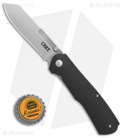 CRKT Radic Spring Assisted Knife Black G-10 (3.3" Satin) 6040 -Outdoor Practical Tool Shop CRKT Radic Black G10 satin BHQ 76682 er bottlecap
