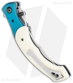 CRKT Ritual Spring Assisted Knife Ivory Micarta (4.5" Satin) 7471 -Outdoor Practical Tool Shop CRKT Ritual SA Ivory Micarta Satin 7471 BHQ 119367 jr side