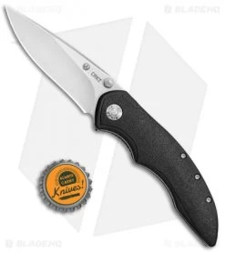 CRKT Ruger Knives High-Brass Spring Assisted Knife Black (3.19" Satin) R2601 -Outdoor Practical Tool Shop CRKT Ruger High Brass SA Black Satin R2601 BHQ 76850 jr bottlecap