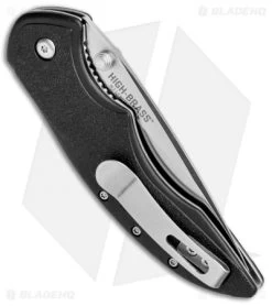 CRKT Ruger Knives High-Brass Spring Assisted Knife Black (3.19" Satin) R2601 -Outdoor Practical Tool Shop CRKT Ruger High Brass SA Black Satin R2601 BHQ 76850 jr side