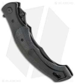 CRKT Ritual Spring Assisted Knife Black Micarta (4.37" Black 14C28N) 7471K -Outdoor Practical Tool Shop CRKT SA Black Resin Infused Fiber Black BHQ 176877 jr side