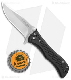 Camillus Blaze Spring Assisted Knife Black Zytel (2.5" Satin) 670 -Outdoor Practical Tool Shop Camillus Blaze black zytel satin BHQ 74893 jr bottlecap