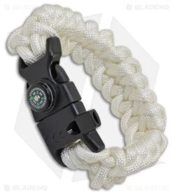 Camillus Cuda Mens Bracelet Small Paracord Bracelet (White)