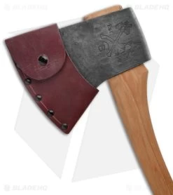 Conrad Blacksmithing 5lb Tassie Super Splitter Axe Hickory Handle (5.75" S7) #09 -Outdoor Practical Tool Shop Conrad Blacksmithing 4.5lb Felling Axe Wood Handle Natural Finish BHQ 173709 jr sheath