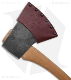 Conrad Blacksmithing 5lb Tassie Super Splitter Axe Hickory Handle (5.75" S7) #09 -Outdoor Practical Tool Shop Conrad Blacksmithing 4.5lb Felling Axe Wood Handle Natural Finish BHQ 173709 jr sheath back