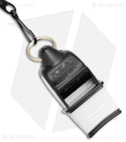 Fox 40 Sonik Blast CMG Whistle Black/White -Outdoor Practical Tool Shop Fox 40 Sonik Blast CMG Whistle Black White BHQ 113327 jr side