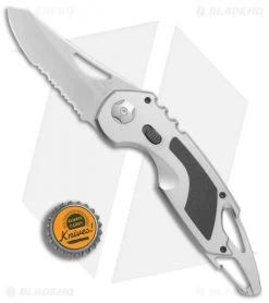 Gerber F.A.S.T. 3.0 Assisted Opening Knife Gray/Black Al (2.8" Satin Serr) -Outdoor Practical Tool Shop Gerber FAST 3 gray black al satin serr BHQ 48645 er bottlecap