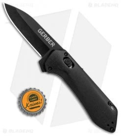 Gerber Highbrow Compact A/O Spring Assisted Knife Black (2.8" Onyx) 9 Gerber Highbrow Compact A/O Spring Assisted Knife Black (2.8" Onyx) -Outdoor Practical Tool Shop Gerber Highbrow Compact A O SA Black Onyx 30 001524N BHQ 94153 jr bottlecap