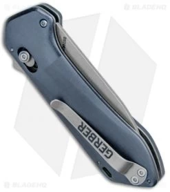 Gerber Highbrow Compact A/O Spring Assisted Knife Blue (2.8" Stonewash) 8 Gerber Highbrow Compact A/O Spring Assisted Knife Blue (2.8" Stonewash) -Outdoor Practical Tool Shop Gerber Highbrow Compact A O SA Blue SW 30 001520N BHQ 94151 jr side