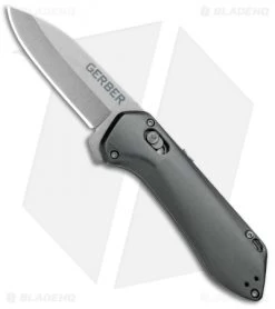 Gerber Highbrow Compact A/O Spring Assisted Knife Gray (2.8" Stonewash)