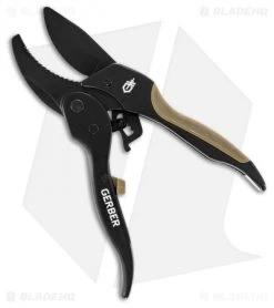 Gerber Myth Ratcheting Pruner Heavy Duty Shears Black/Brown (8" Black) 31-002749
