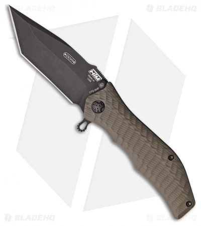 HTM Darrel Ralph Gun Hammer Tanto Spring Assisted Knife Brown (3.5" Black) 3 HTM Darrel Ralph Gun Hammer Tanto Spring Assisted Knife Brown (3.5" Black)