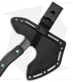 Jake Hoback Knives Ps2 Axe Carbon Fiber W/ Kydex Sheath (Green Bolts + Gray) 8 Jake Hoback Knives Ps2 Axe Carbon Fiber W/ Kydex Sheath (Green Bolts + Gray) -Outdoor Practical Tool Shop Jake Hoback Knives PS2 Axe CF Handle Kydex Sheath Green Anodized Bolts BHQ 175495 jr sheath