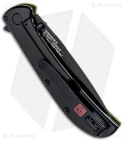 Kershaw Al Mar AM-3 Assisted Opening Knife Green G-10 (3" Black) 2335GRNBLK -Outdoor Practical Tool Shop Kershaw Al Mar AM 3 Green G 10 Black 2335GRNBLK BHQ 71075 jr side