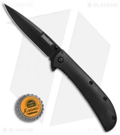 Kershaw Al Mar AM-4 Assisted Opening Knife Black G-10 (3.5" Black) 2330BLK -Outdoor Practical Tool Shop Kershaw Al Mar AM 4 black G10 black BHQ 71078 er bottlecap