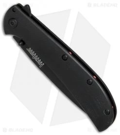 Kershaw Al Mar AM-4 Assisted Opening Knife Black G-10 (3.5" Black) 2330BLK -Outdoor Practical Tool Shop Kershaw Al Mar AM 4 black G10 black BHQ 71078 er spine