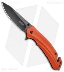 Kershaw Barricade Assisted Opening Knife Orange GFN (3.5" Black Oxide) 8650