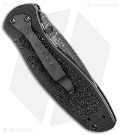 Kershaw Blur Assisted Opening Knife Black Aluminum (3.375" Damascus) 1670BLKDAM 5 Kershaw Blur Assisted Opening Knife Black Aluminum (3.375" Damascus) 1670BLKDAM - Image 3
