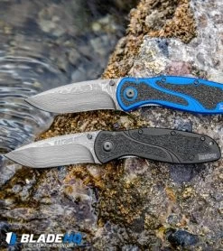 Kershaw Blur Assisted Opening Knife Black Aluminum (3.375" Damascus) 1670BLKDAM 11 Kershaw Blur Assisted Opening Knife Black Aluminum (3.375" Damascus) 1670BLKDAM -Outdoor Practical Tool Shop Kershaw Blur Assisted Opening Knife Blue Aluminum Damascus 1670NBDAM BHQ 107880 kp water web 1