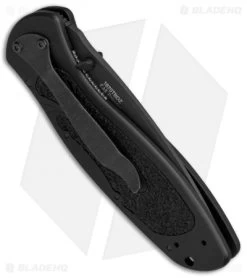 Kershaw Blur Tanto Assisted Opening Knife Black (3.375" Black) 1670TBDZ -Outdoor Practical Tool Shop Kershaw Blur Tanto Black Black 1670TBDZ BHQ 55588 jr side