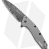 Kershaw Dividend Assisted Opening Knife Gray Aluminum (3" Damascus) 1812GRYDAM -Outdoor Practical Tool Shop Kershaw Dividend Gray Damascus BHQ 74790 er