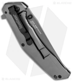 Kershaw Duojet A/O Frame Lock Knife Gray SS/Carbon Fiber (3.25" Gray) 8300 -Outdoor Practical Tool Shop Kershaw Duojet AO FL Gray SS CF Gray 8300 BHQ 80590 jr side