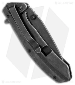 Kershaw Filter Frame Lock Knife Stainless Steel (3.25" BlackWash) 1306BW -Outdoor Practical Tool Shop Kershaw Filter FL SS BlackWash BHQ 27380 jr side