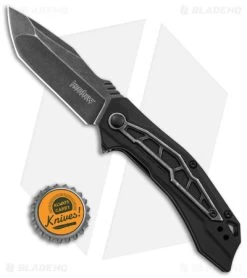Kershaw Flatbed Spring Assisted Knife Black GFN (3.1" Black SW) 1376 -Outdoor Practical Tool Shop Kershaw Flatbed Spring Assisted Knife Black GFN 3in Black SW BHQ 139778 td size