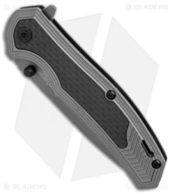 Kershaw Fringe A/O Frame Lock Knife Gray SS/Carbon Fiber (3" Gray) 8310 9 Kershaw Fringe A/O Frame Lock Knife Gray SS/Carbon Fiber (3" Gray) 8310 -Outdoor Practical Tool Shop Kershaw Fringe AO Gray SS Carbon Fiber Gray BHQ 80593 er spine