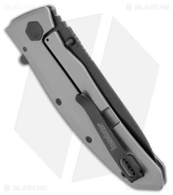 Kershaw Grid Assisted Opening Flipper Knife (3.75" Black) 2200 8 Kershaw Grid Assisted Opening Flipper Knife (3.75" Black) 2200 -Outdoor Practical Tool Shop Kershaw Grid Assisted Opening Flipper Black BHQ 34464 jr side