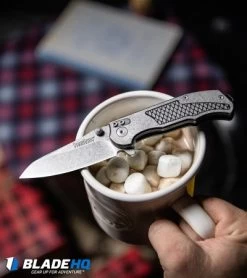 Kershaw Hinderer Agile Assisted Opening Knife (2.75" Stonewash) 1558 -Outdoor Practical Tool Shop Kershaw Hinderer Agile Assisted Opening Knife Stonewash 1558 BHQ 52169 kp mug web