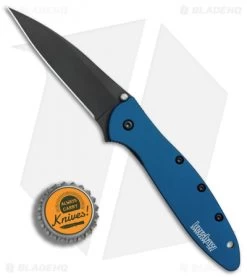 Kershaw Leek Assisted Opening Knife Blue (3" Black) 1660NBBLK 13 Kershaw Leek Assisted Opening Knife Blue (3" Black) 1660NBBLK -Outdoor Practical Tool Shop Kershaw Leek Blue black BHQ 77341 er bottlecap