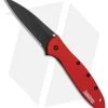 Kershaw Leek Assisted Opening Knife Red (3" Black) 1660RDBLK -Outdoor Practical Tool Shop Kershaw Leek Red black BHQ 77344 er