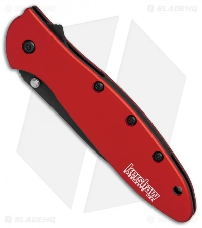 Kershaw Leek Assisted Opening Knife Red (3" Black) 1660RDBLK 5 Kershaw Leek Assisted Opening Knife Red (3" Black) 1660RDBLK - Image 3