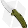 Kershaw Link 20CV Drop Point Knife Olive Al (3.25" Stonewash) 1776OLSW -Outdoor Practical Tool Shop Kershaw Link DP Olive Aluminum SW 1776OLSW BHQ 105987 jr 3